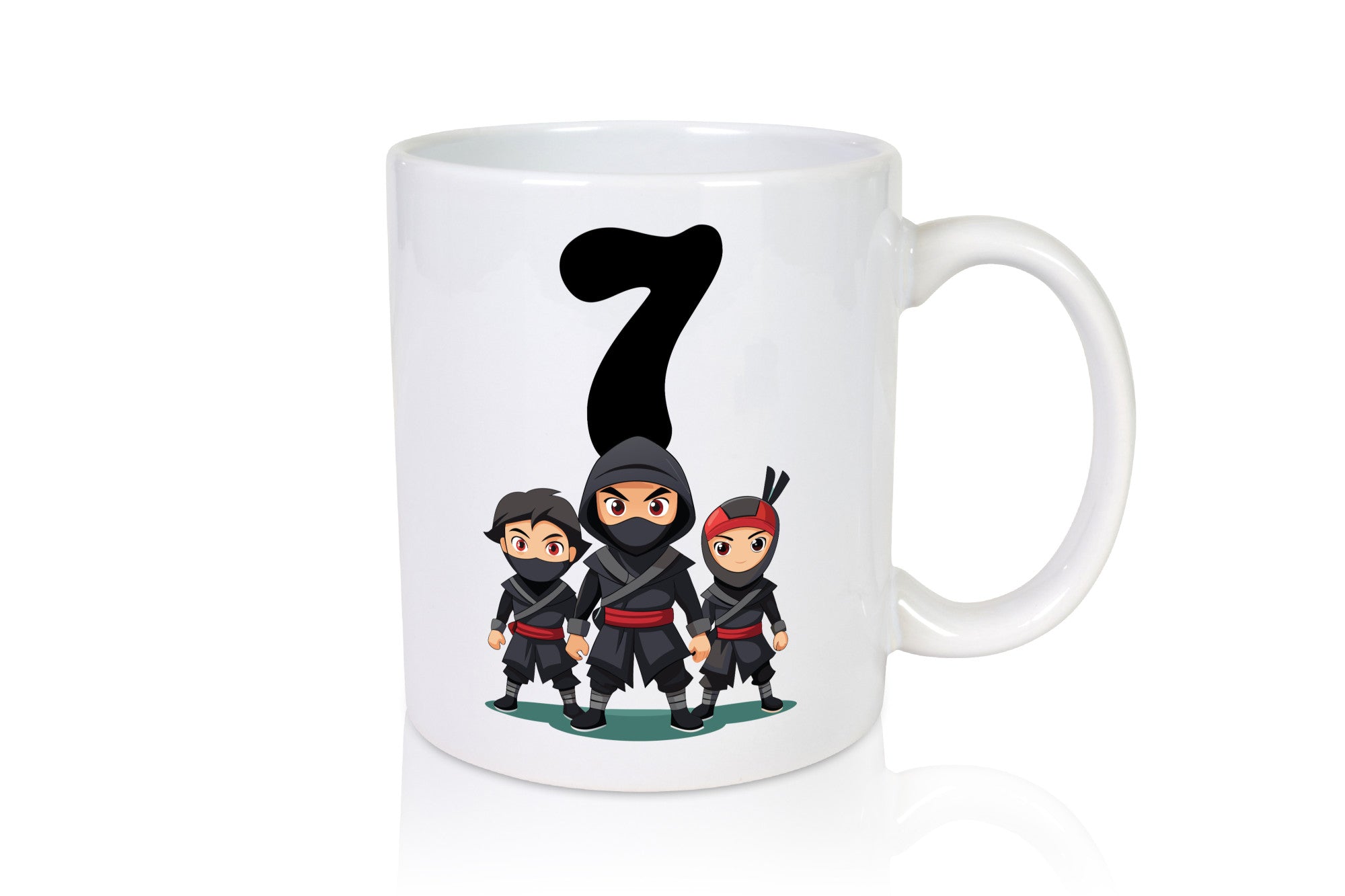 7. Geburtstag | 7 Jahre Ninja Geschenkidee Humor Tasse