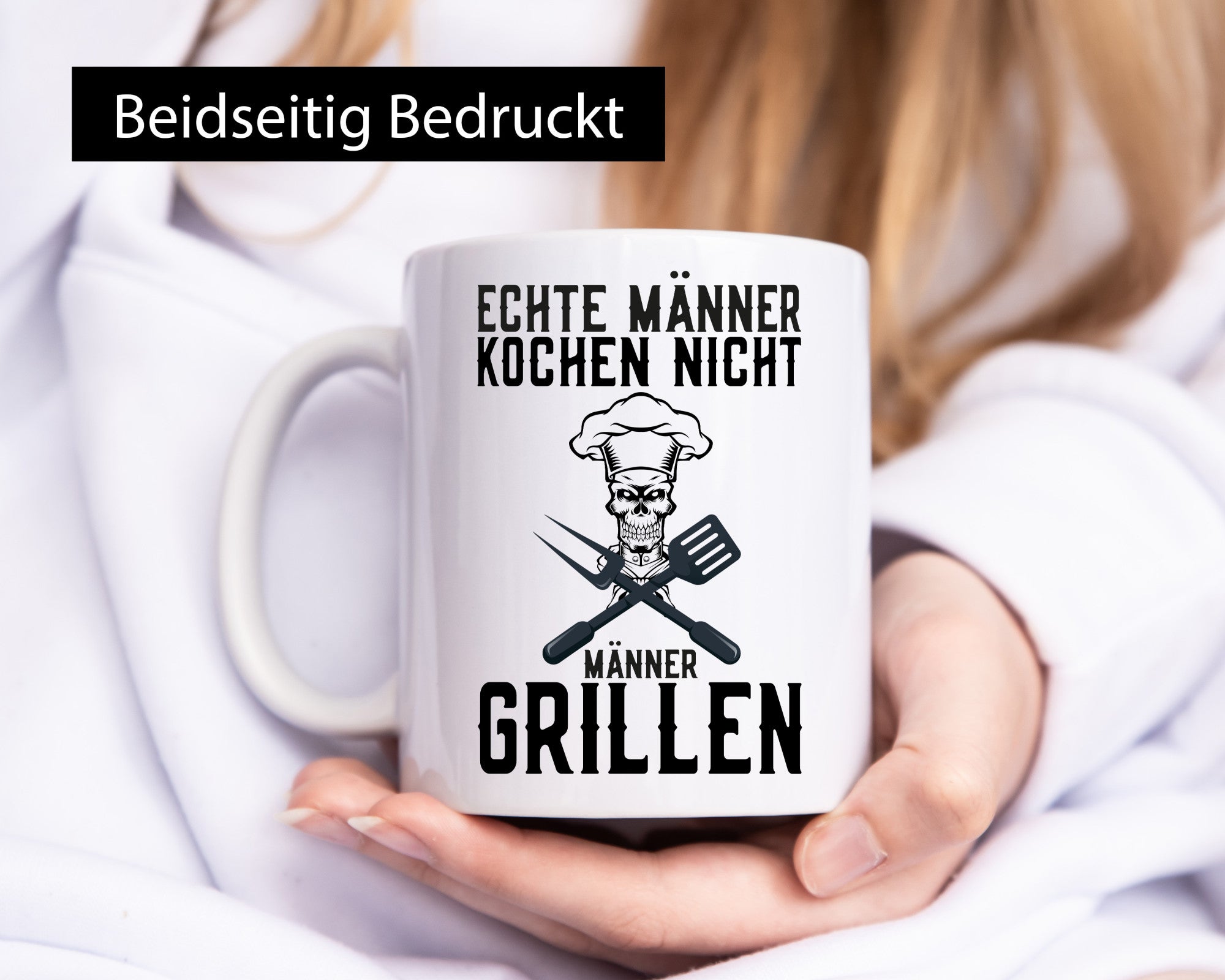 Echte Männer kochen nicht | Grillen Grillmeister lustiger Spruch Geschenk Humor