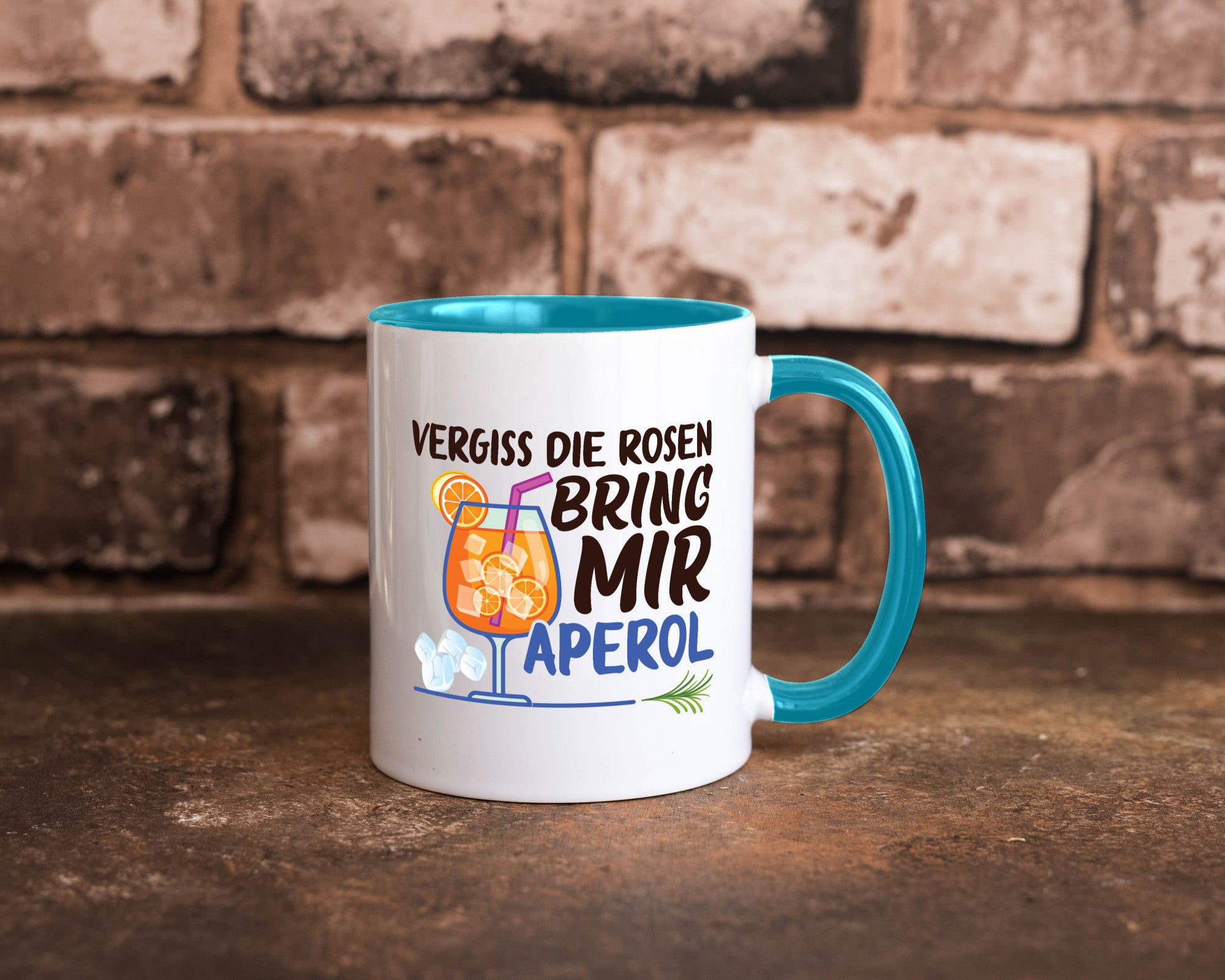 Bring mir Aperol | Rosen Paar Party Geschenkidee Humor Tasse