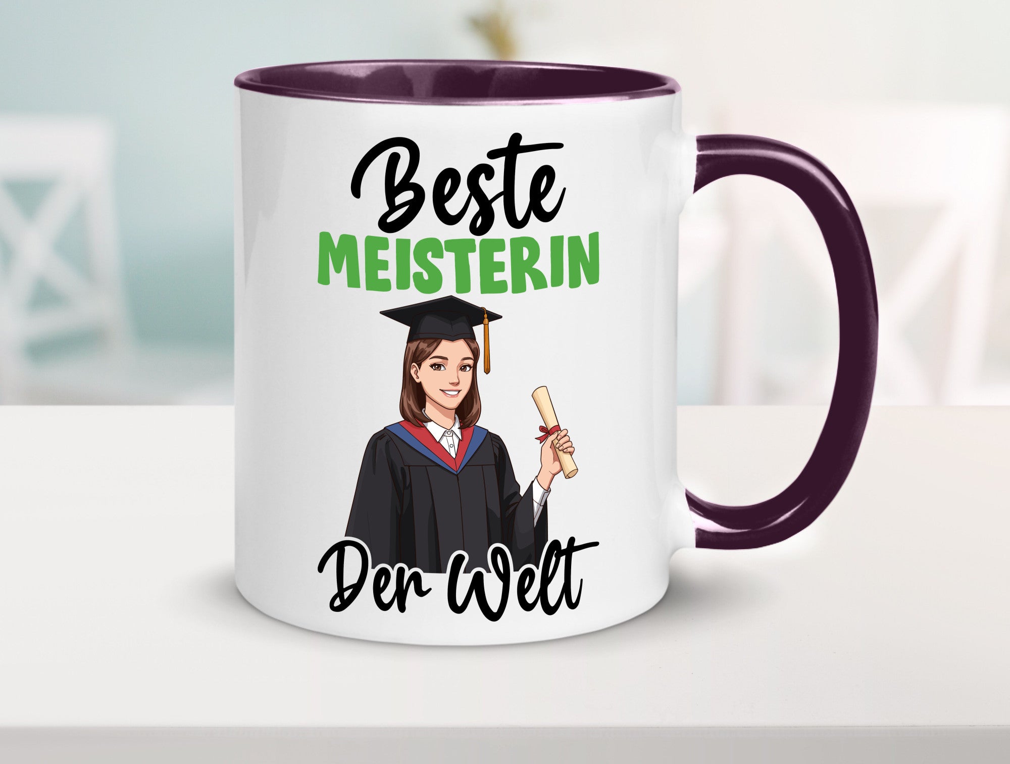Beste Meisterin | Meisterbrief v2 Geschenk Humor Geschenkidee lustiger Spruch