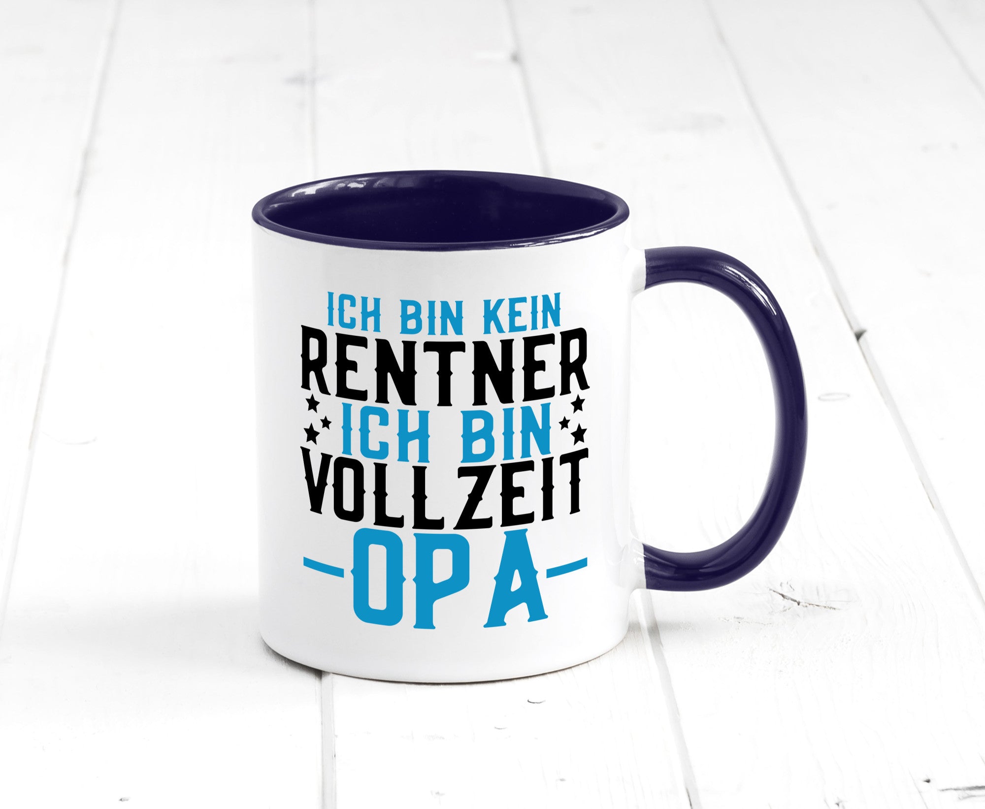 Rentner | Vollzeit Opa Pension Ruhestand Großvater lustiger Spruch Geschenk