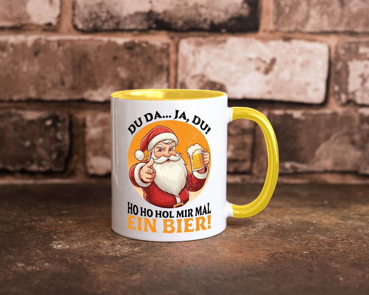 Hol mir mal ein Bier | Ugly Christmas Santa lustig Humor Geschenkidee Geschenk Tasse