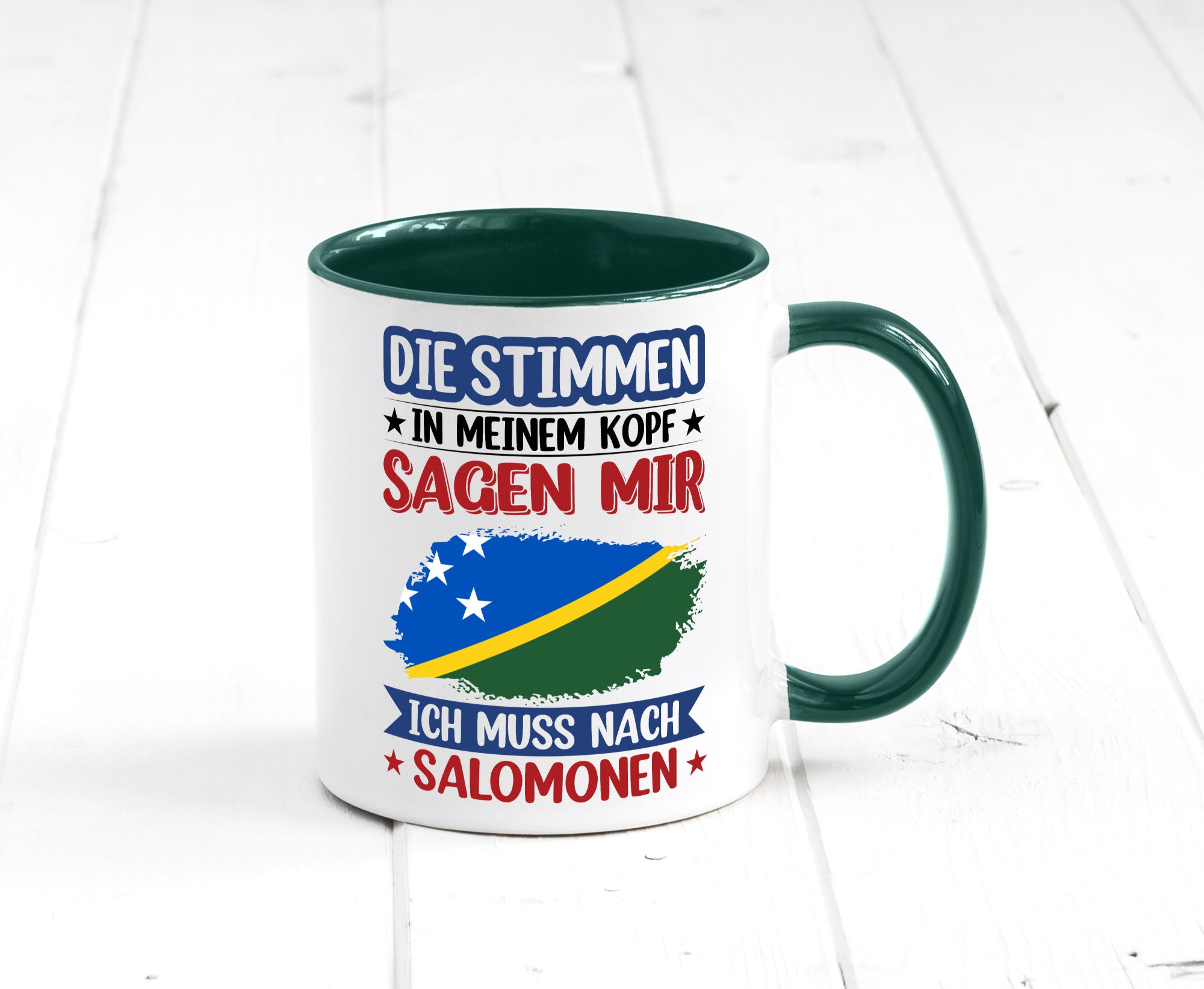 Salomonen | Urlaub Stimmen in meinem Kopf Traumland v2 Humor Geschenkidee Tasse