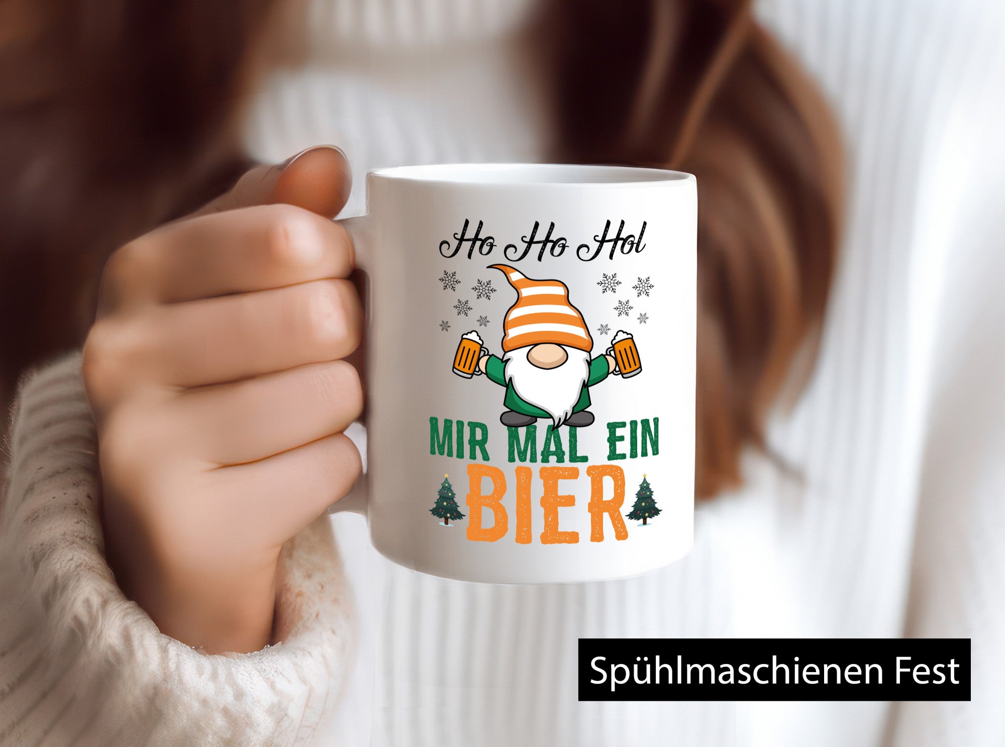 Hol mir mal ein Bier | Weihnachten Alkoholliebhaber lustiger Spruch Geschenk