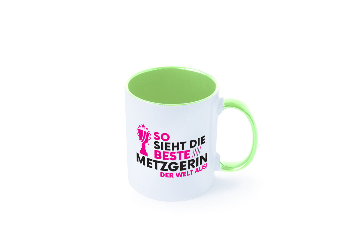 Die Weltbeste Metzgerin | Fleischerin lustig Humor Geschenkidee Geschenk Tasse