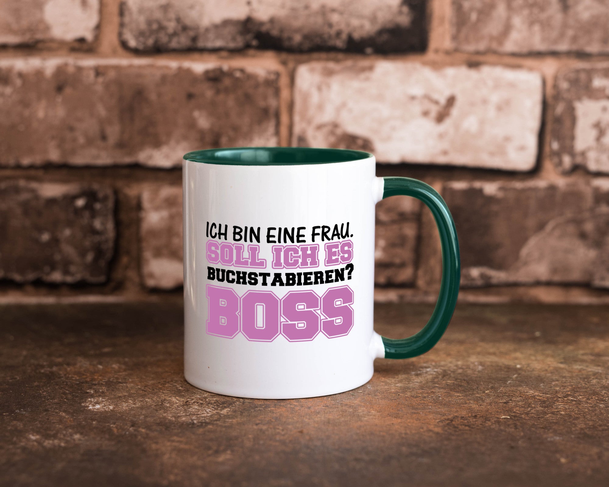 Ich bin der Boss Geschenk Humor Geschenkidee lustiger Spruch Tasse