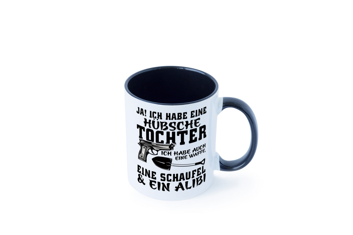 Hübsche Tochter Geschenk Familie Geschenkidee lustiger Spruch Tasse
