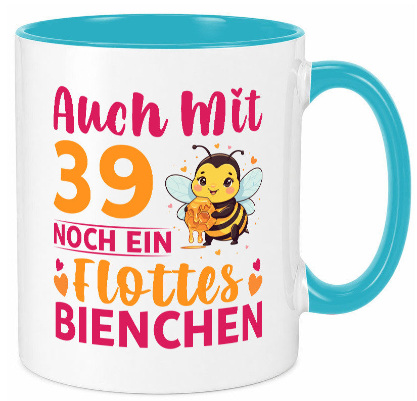 39. Geburtstag | Flottes Bienchen 39 Jahre lustiger Spruch Geschenk