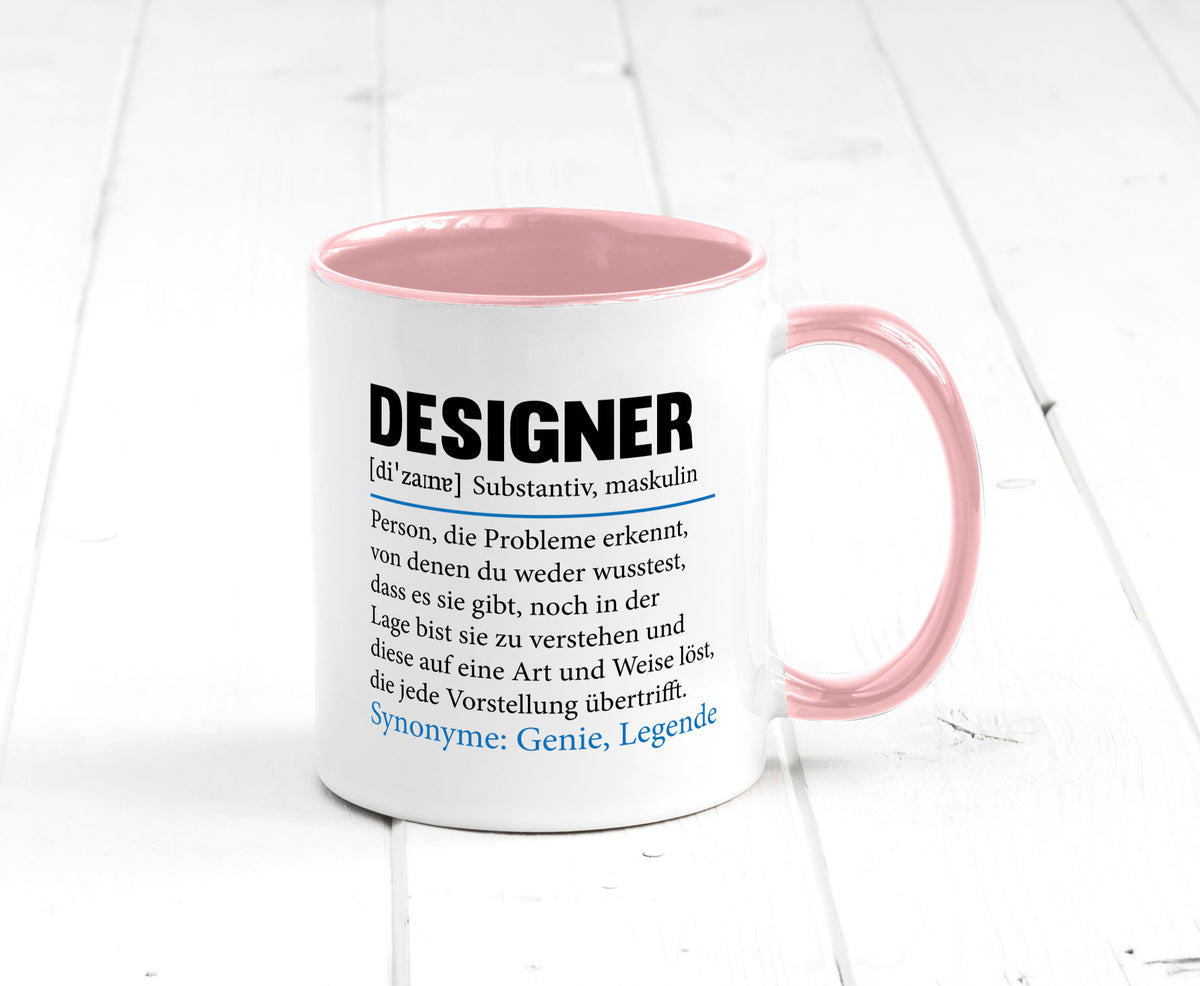 Designer Beruf | Gestalter Medien Schmuck Mode Geschenk Arbeit Kollegen Büro Tasse