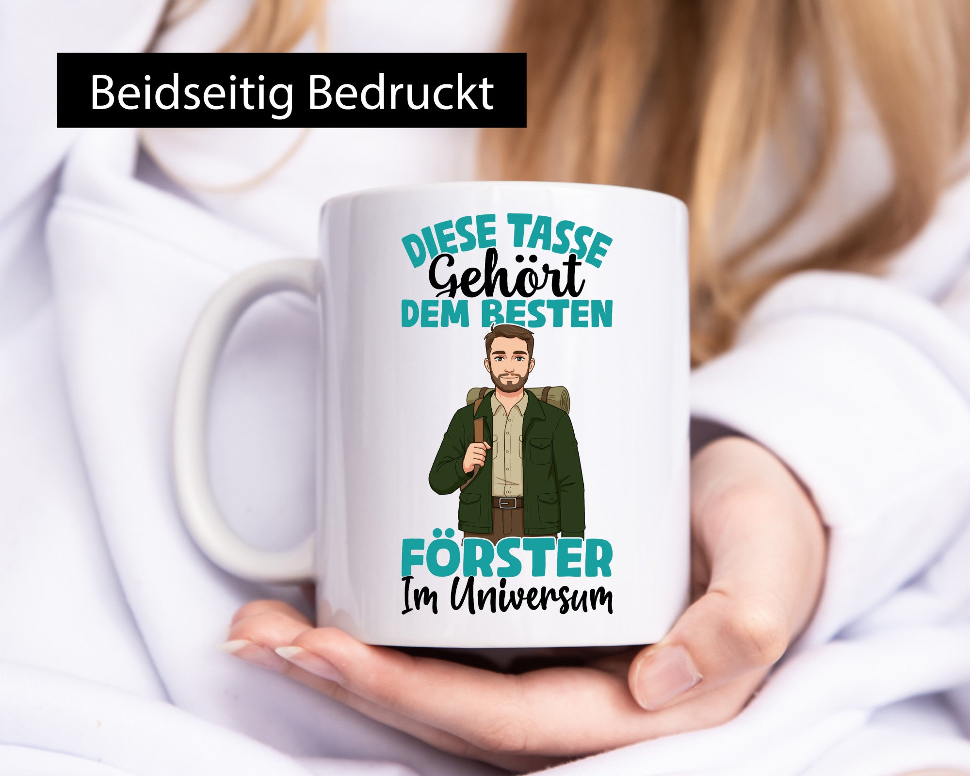 Im Universum: Förster | Forst Arbeit Geschenkidee Kollegen Büro Humor Tasse