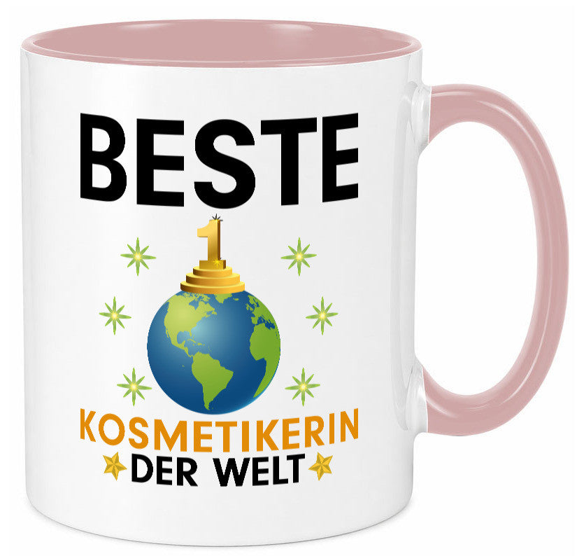 Welt Beste Kosmetikerin | Kosmetik Stylistin Visagistin Geschenkidee Humor Tasse