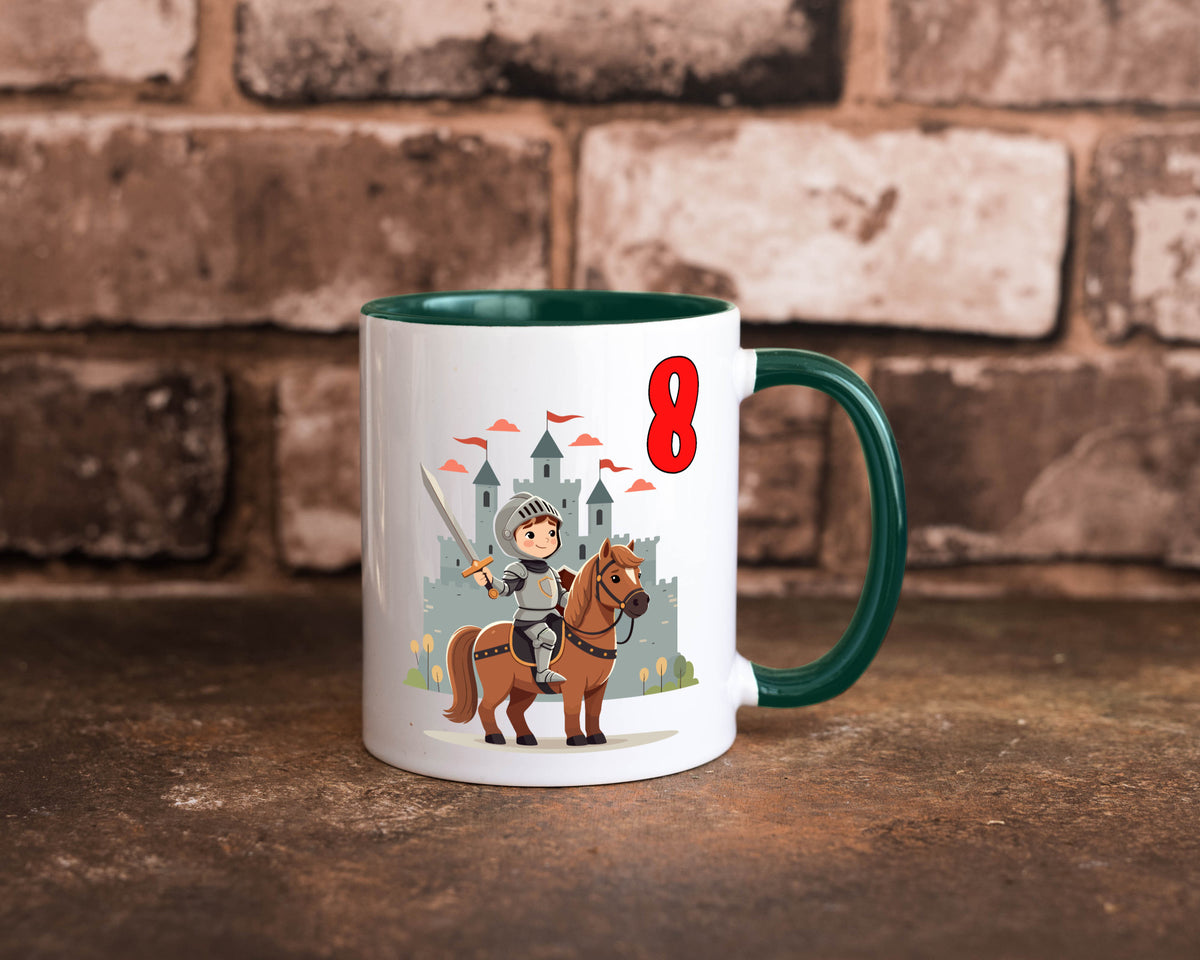 8. Geburtstag | 8 Jahre Ritter Junge Schloss Geschenk Geschenkidee lustiger Tasse