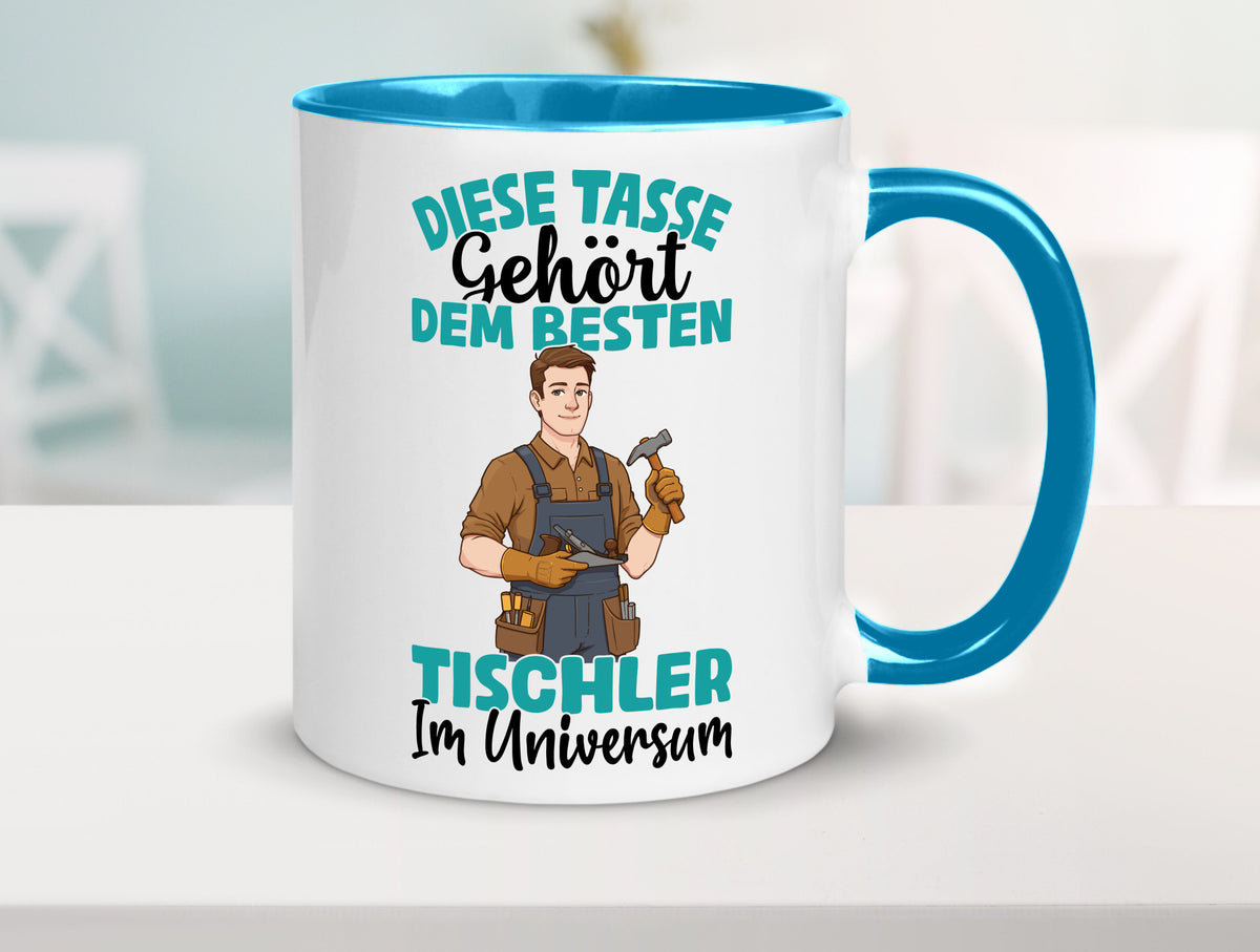 Im Universum: Tischler | Handwerk Beruf Tischlerei Geschenkidee Arbeit Kollegen Tasse