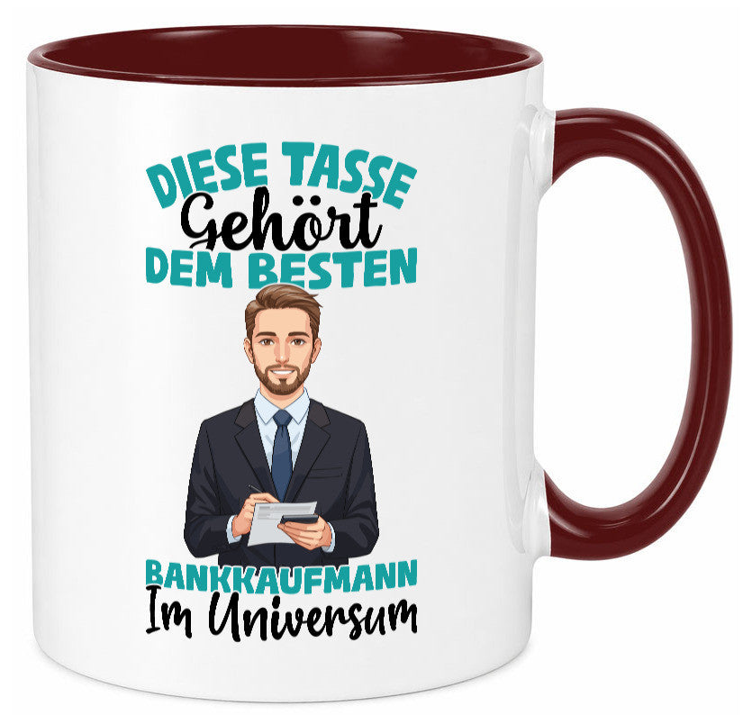 Im Universum: Bankkaufmann | Kaufmann Bank Kaufleute Geschenkidee Humor Tasse