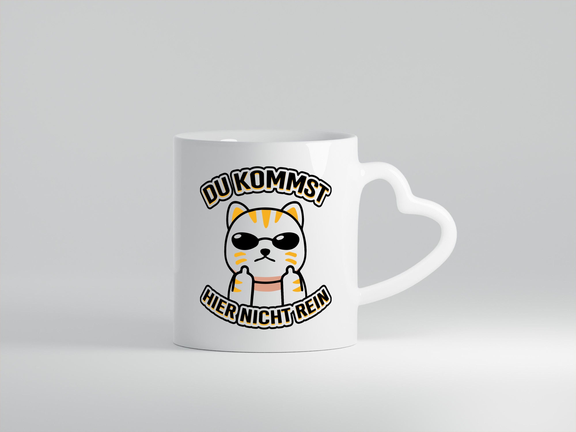 Du kommst hier nicht rein | Böse Katze Humor Tierliebhaber Geschenkidee Tasse