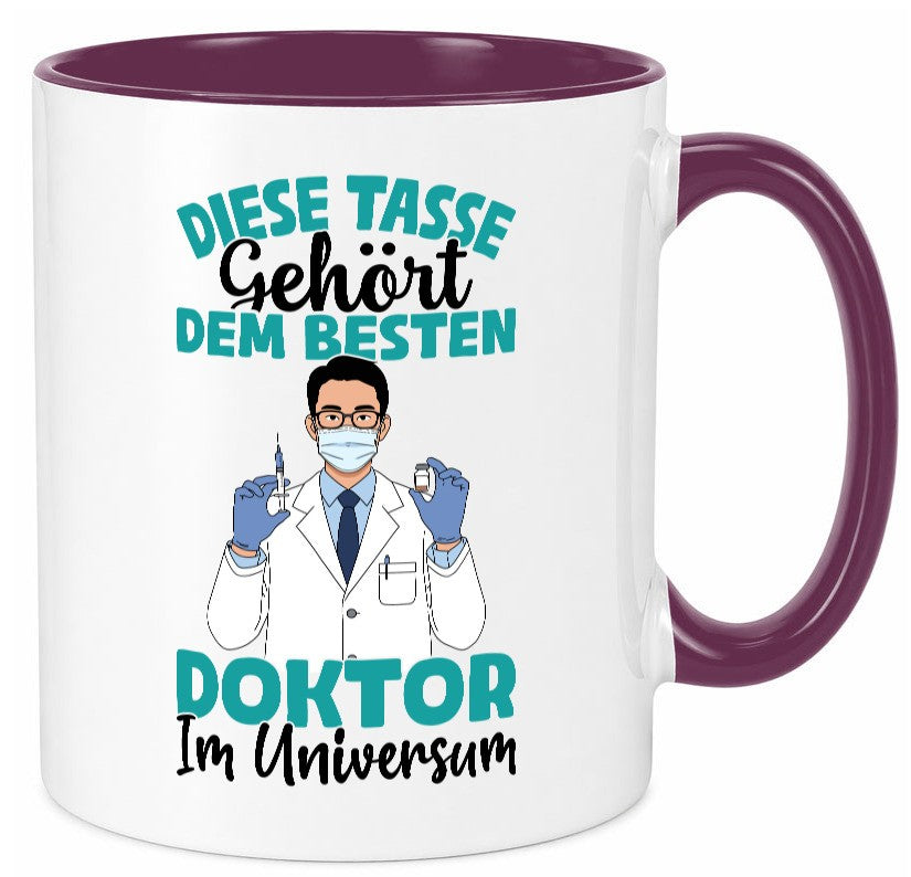 Im Universum: Doktor | Doktorand Doktortitel Geschenk Humor Geschenkidee Tasse