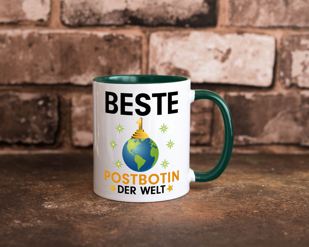 Welt Beste Postbotin | Beruf Post Briefträger Humor Arbeit Kollegen Büro Tasse