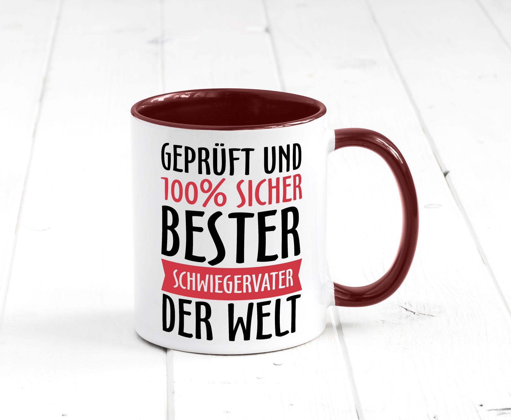 Bester Schwiegervater Geschenk Familie Geschenkidee lustiger Spruch Tasse