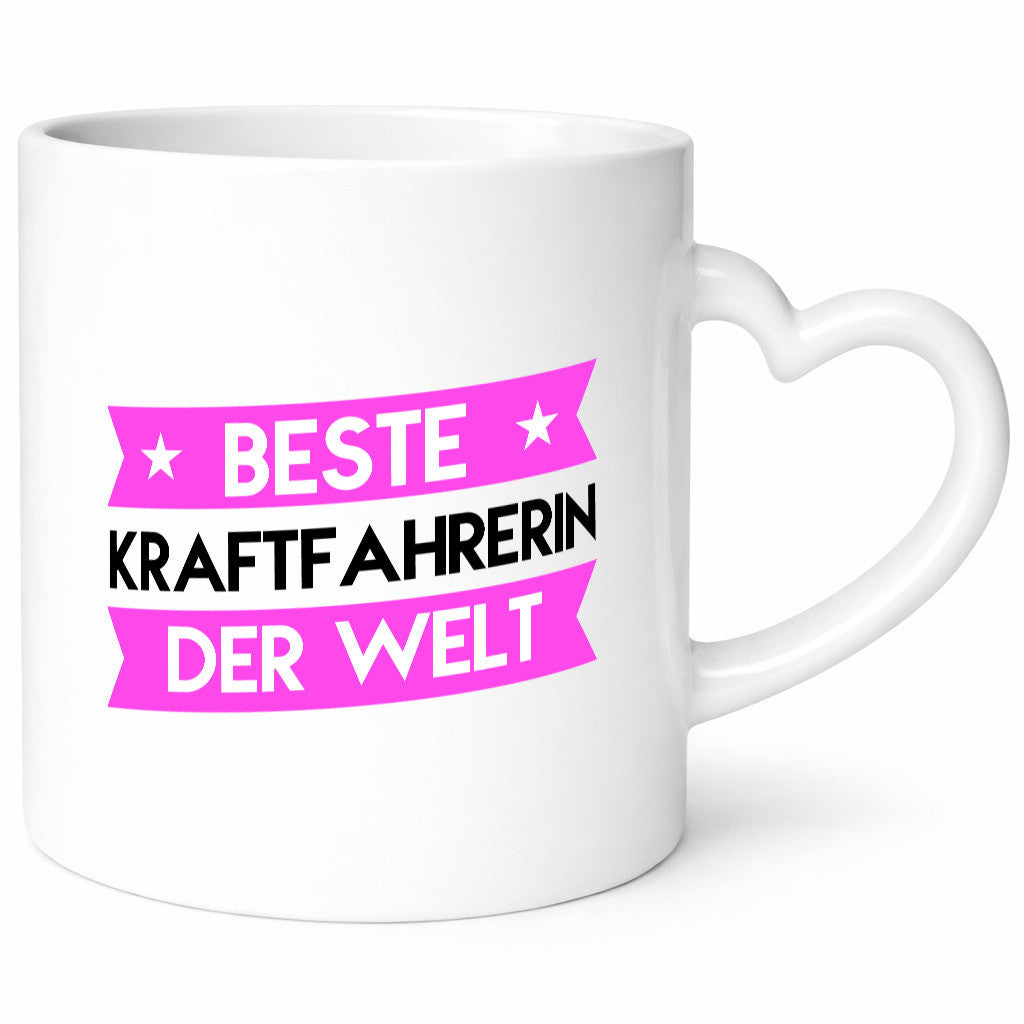Beste Kraftfahrerin | Lastwagen LKW Fahrerin Geschenkidee Humor Tasse