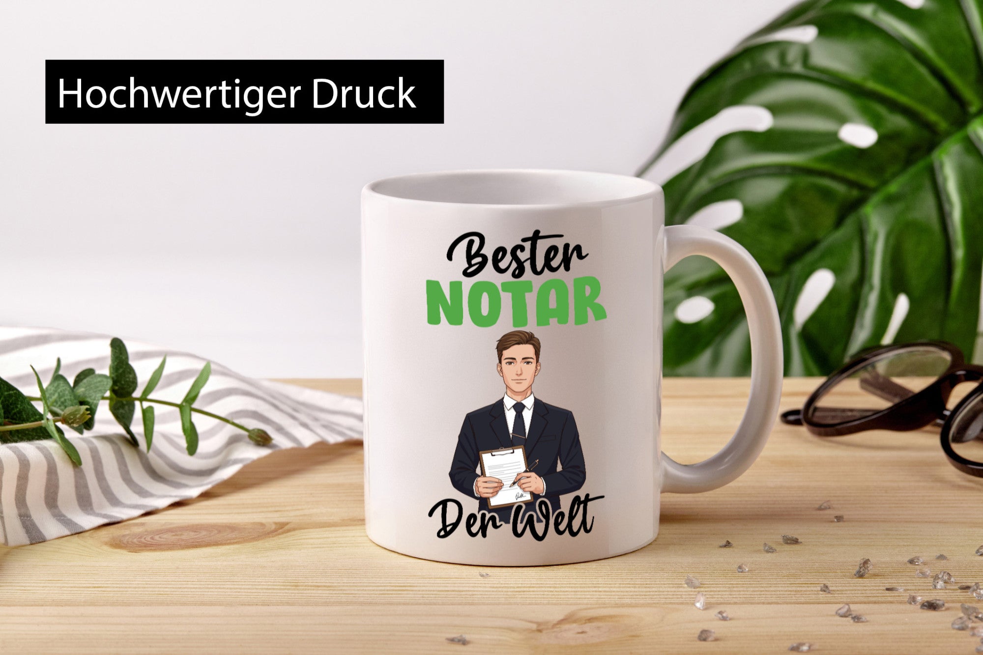 Bester Notar | Jurist v2 Geschenk Humor Geschenkidee lustiger Spruch Tasse