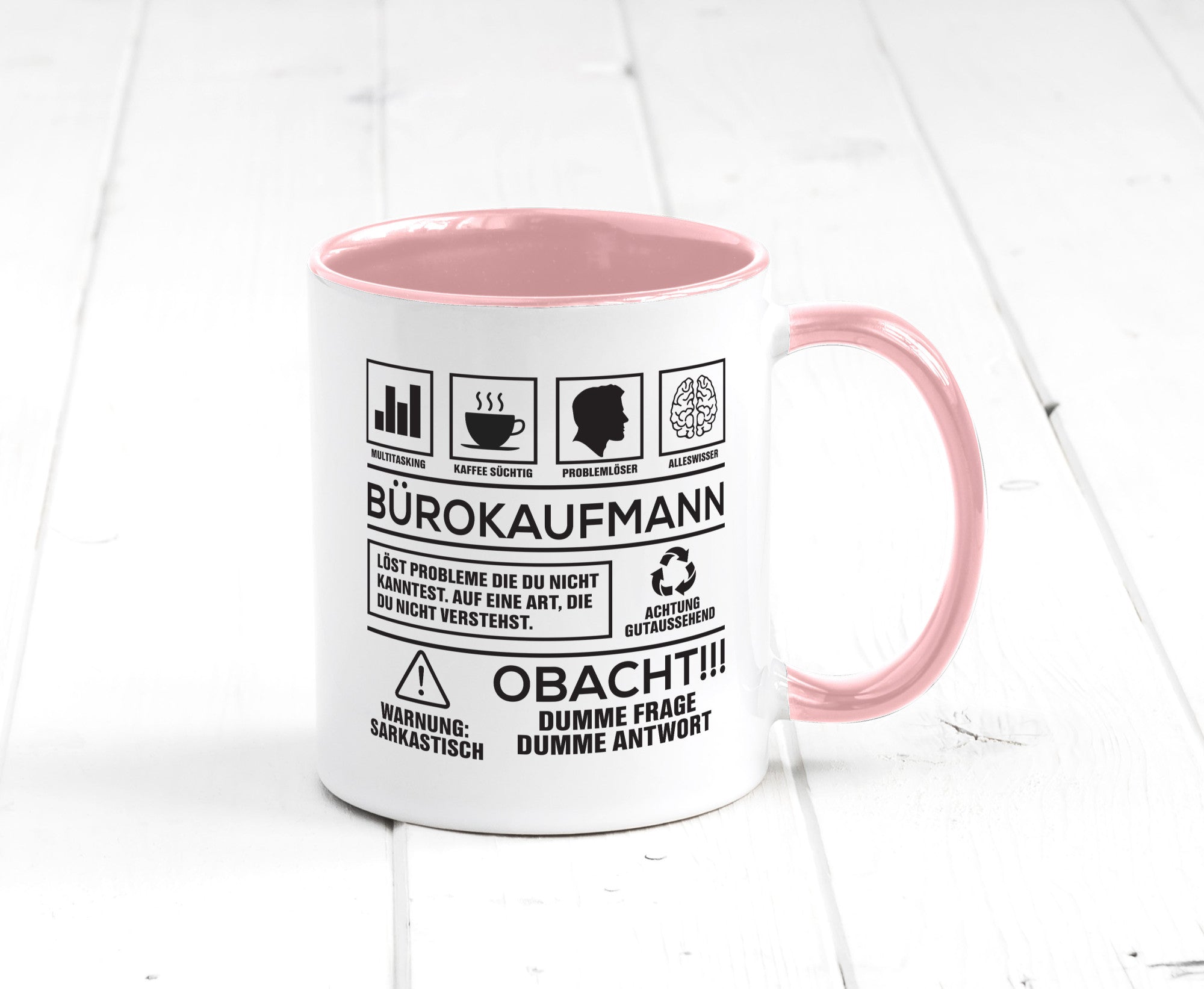 Achtung Probleme Bürokaufmann | Kaufmann Humor Arbeit Kollegen Büro