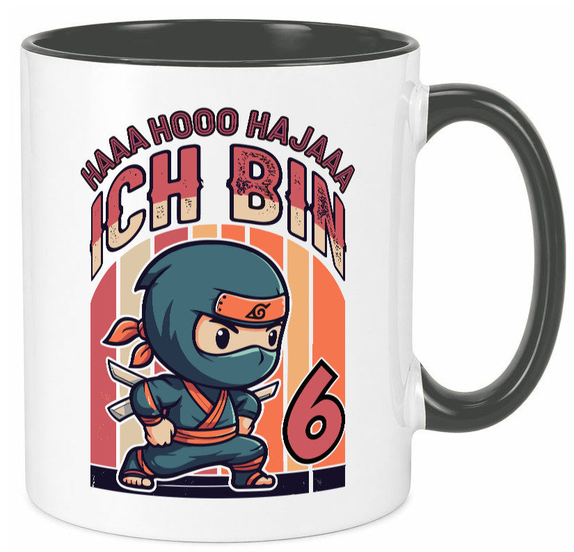 6. Geburtstag | Ninja Junge 6 Jahre Humor Geschenkidee Tasse