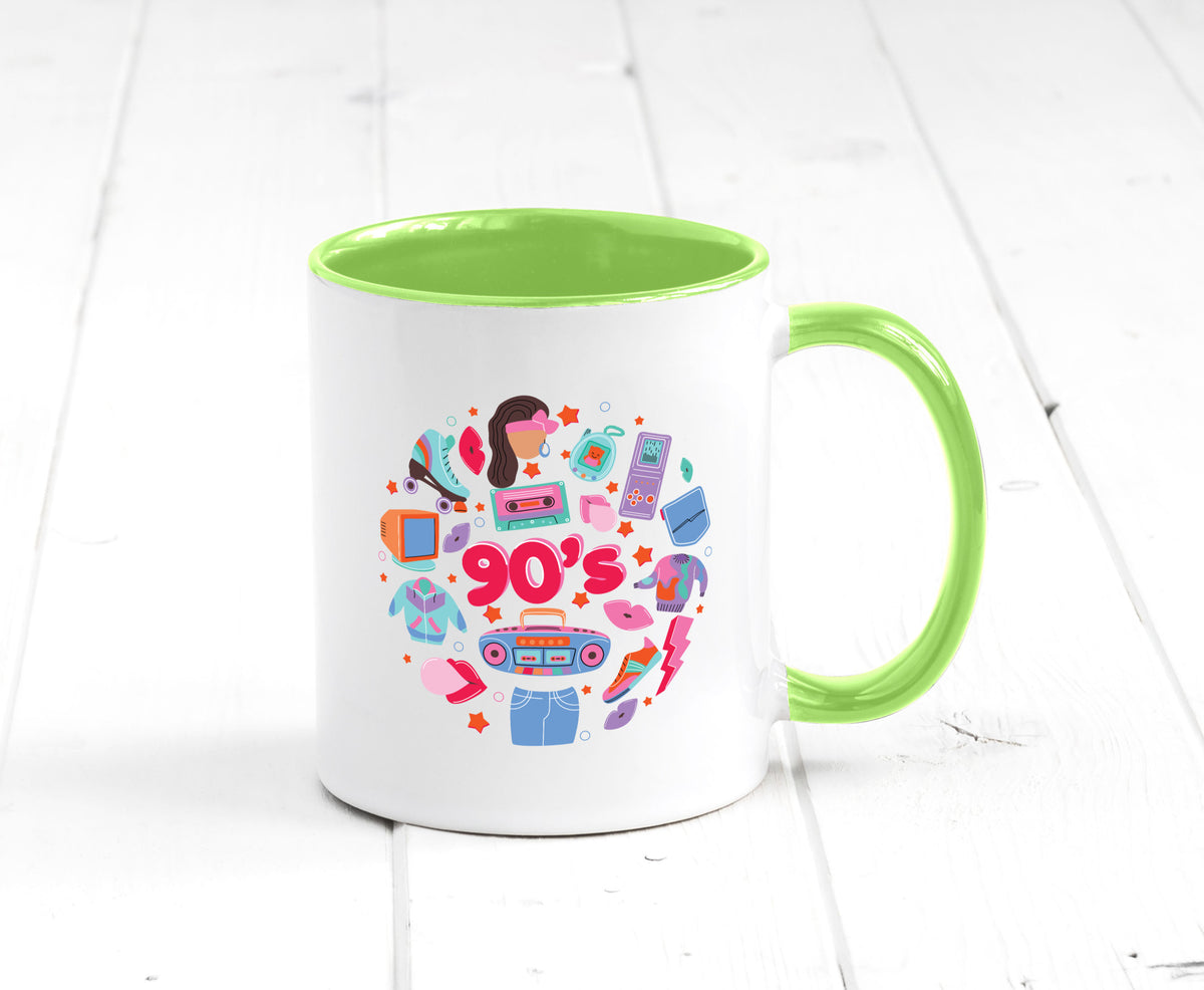 90er Jahre | Alte Zeit Nostalgie Humor Geschenkidee Tasse