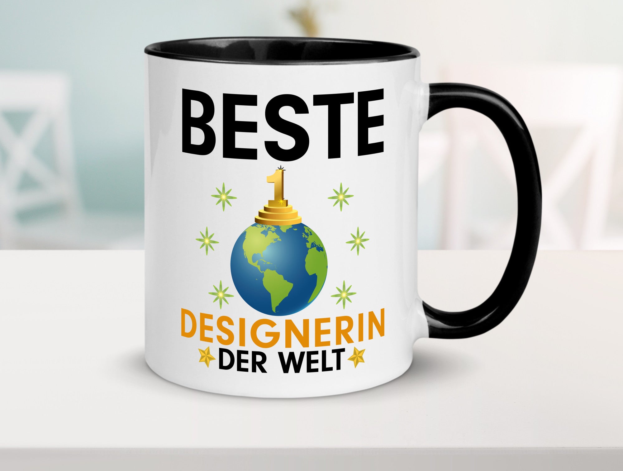 Welt Beste Designerin | Mode lustiger Spruch Geschenk Humor Geschenkidee Tasse