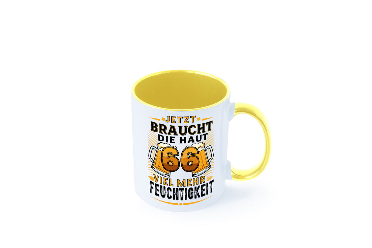 66 braucht die haut mehr Feuchtigkeit | 66. Geburtstag Humor Geschenkidee Tasse