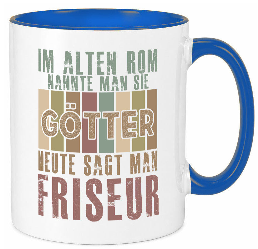 Heute sagt man: Friseur | Frisör Geschenkidee Humor Tasse