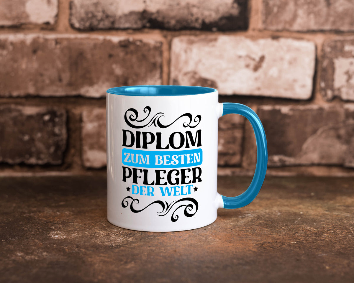 Bester Pfleger der Welt | Altenpfleger Pflegekraft lustig Humor Geschenkidee Tasse