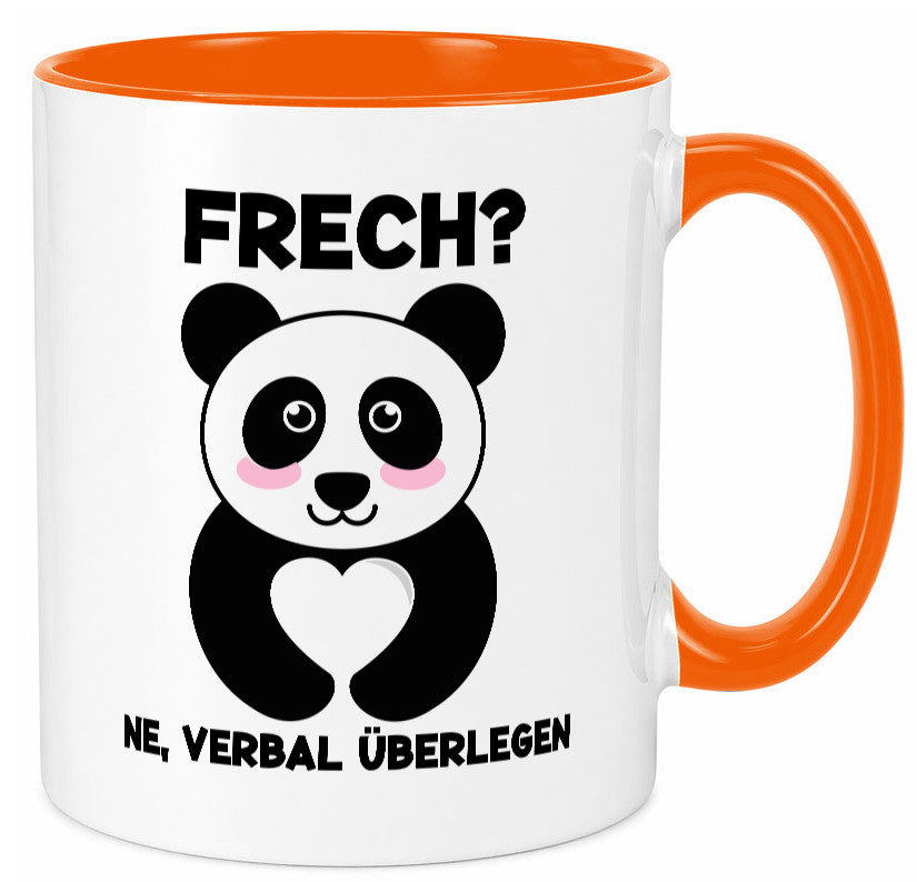 Frech | Verbal überlegen süßer Pandabär kecker Spruch lustiger Geschenk Humor Tasse