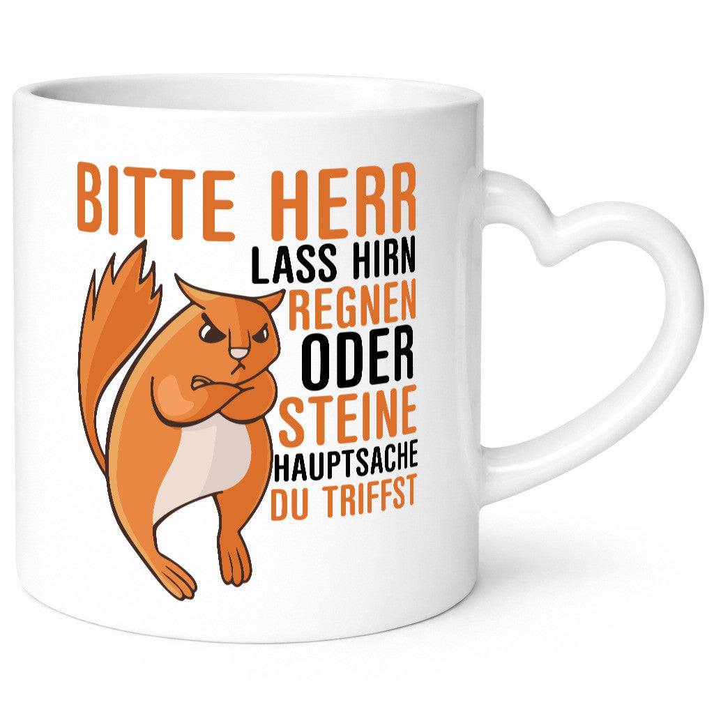 Herr lass Hirn regnen | wütendes Eichhörnchen Tier-Comic Humor Tierliebhaber