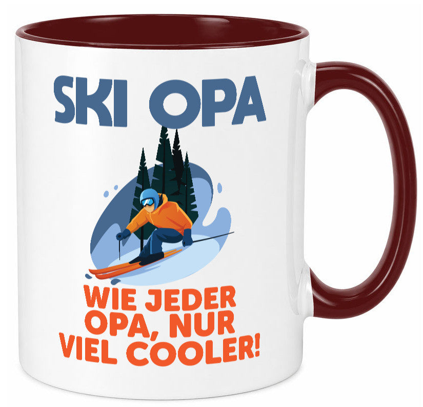 Ski Opa, normal, nur cooler | Skifahrer Bäume Schnee Geschenkidee Familie Humor