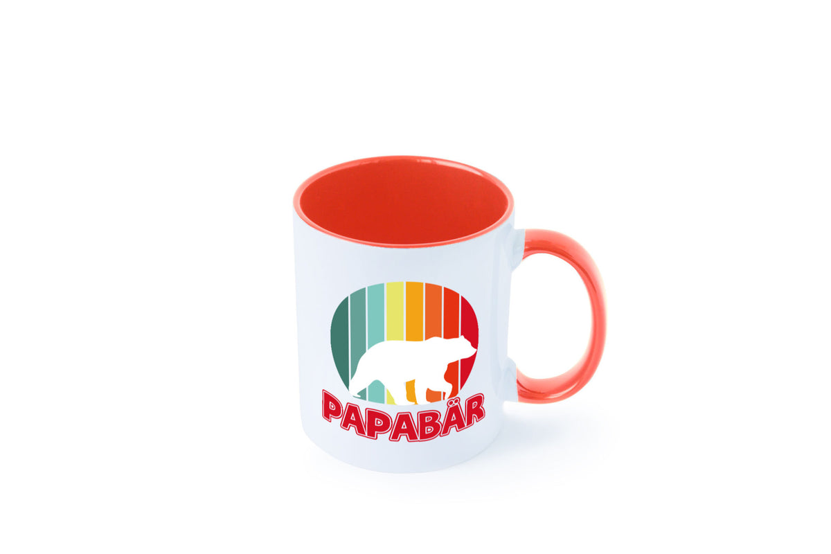 Papabär | Papa Tasse Vater Vatertag Bär lustiger Spruch Geschenk Familie
