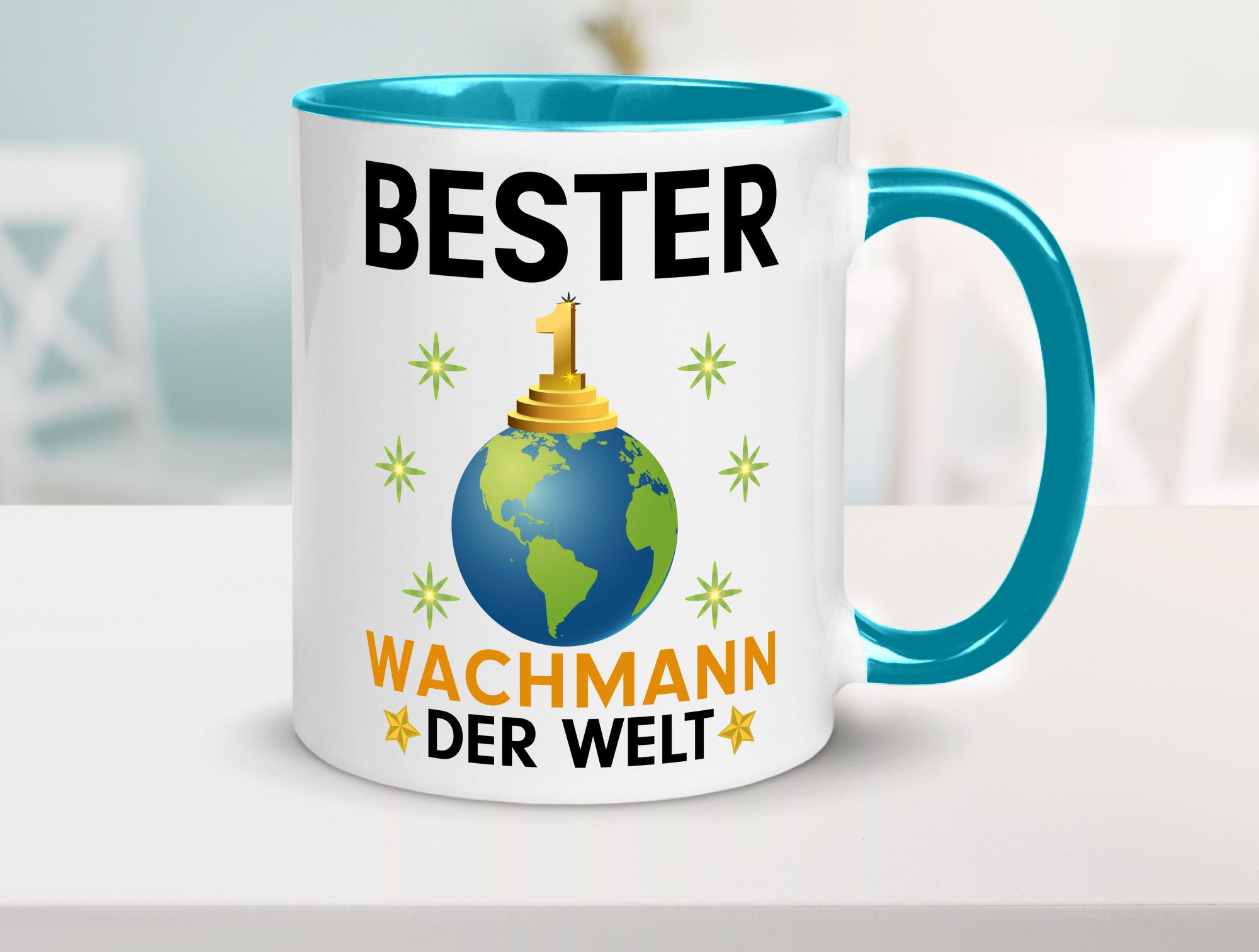 Welt Bester Wachmann | Wachpersonal Nachtwächter Humor Geschenkidee Tasse