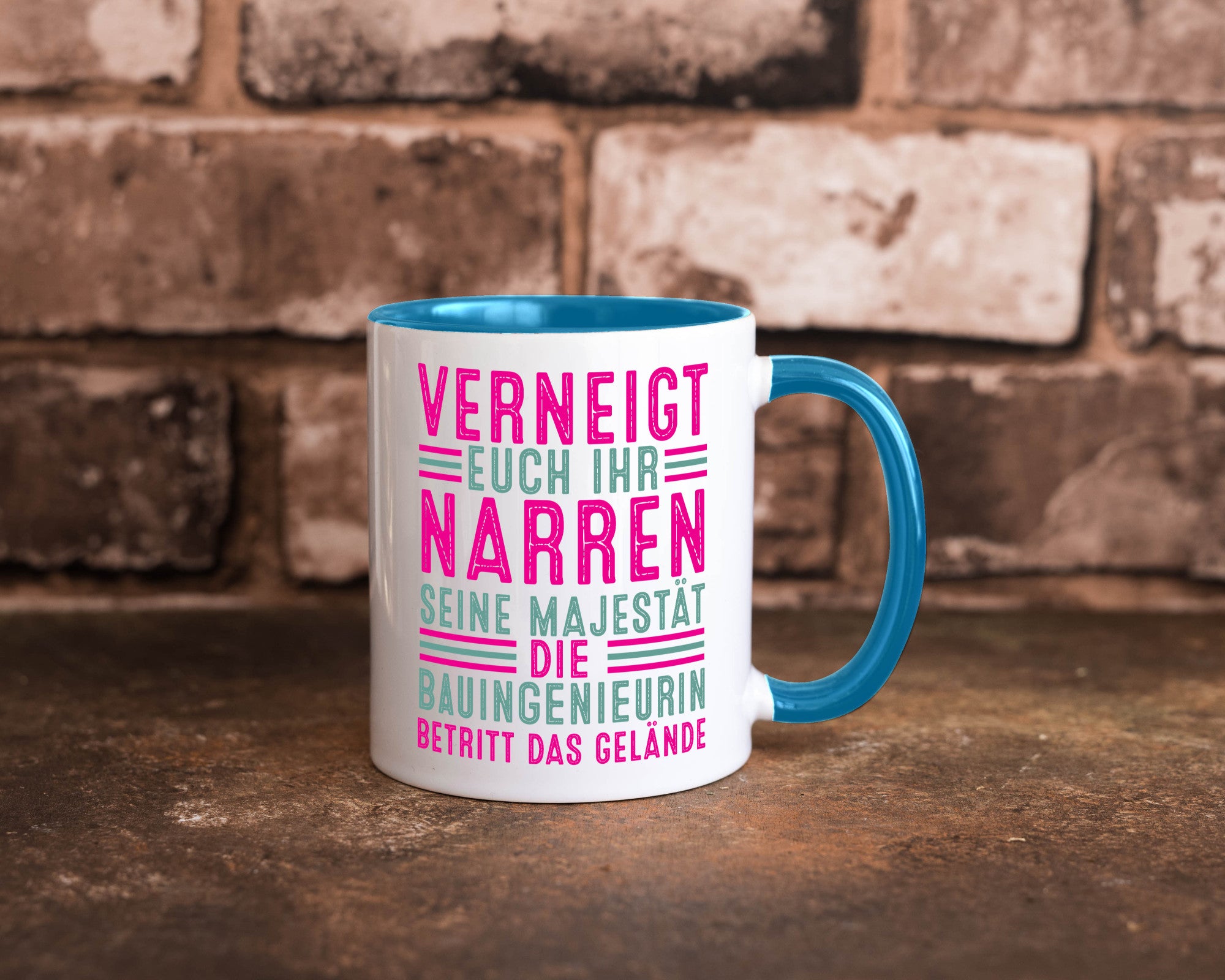 Verneigt euch: Bauingenieurin | Ingenieurin Geschenkidee Humor Tasse