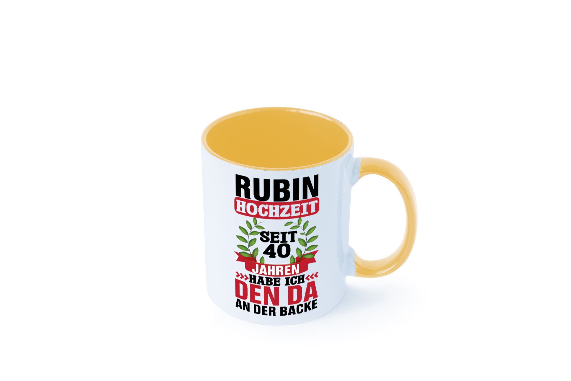 Rubin Hochzeit | 40 Jahre Verheiratet Humor Geschenkidee Tasse