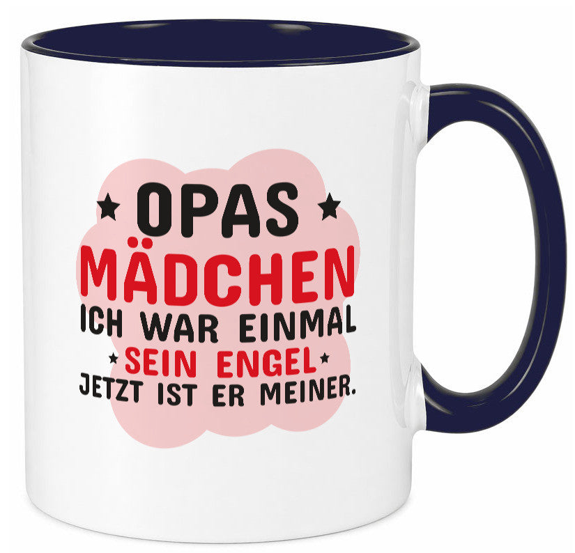 Opas Mädchen | Trauer Tasse Abschied Enkelin lustig Familie Geschenkidee