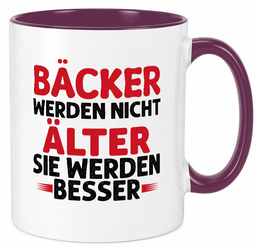 Bäcker werden nicht älter Sie besser lustig Humor Geschenkidee Geschenk Tasse