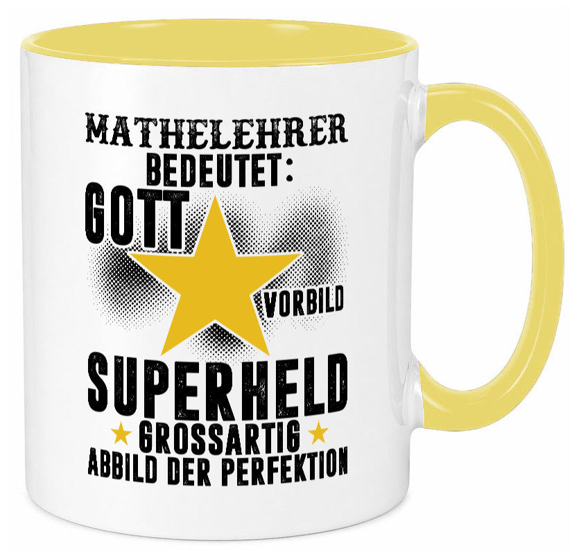 Bedeutung von Mathelehrer | Lehrer Mathe Humor Geschenkidee Tasse