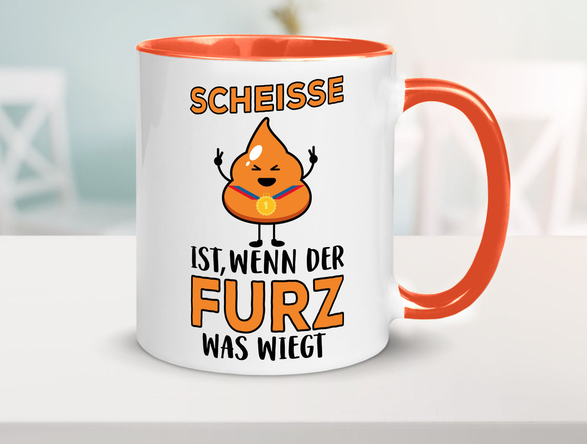 Scheisse ist lustiger Spruch Geschenk Humor Geschenkidee Tasse