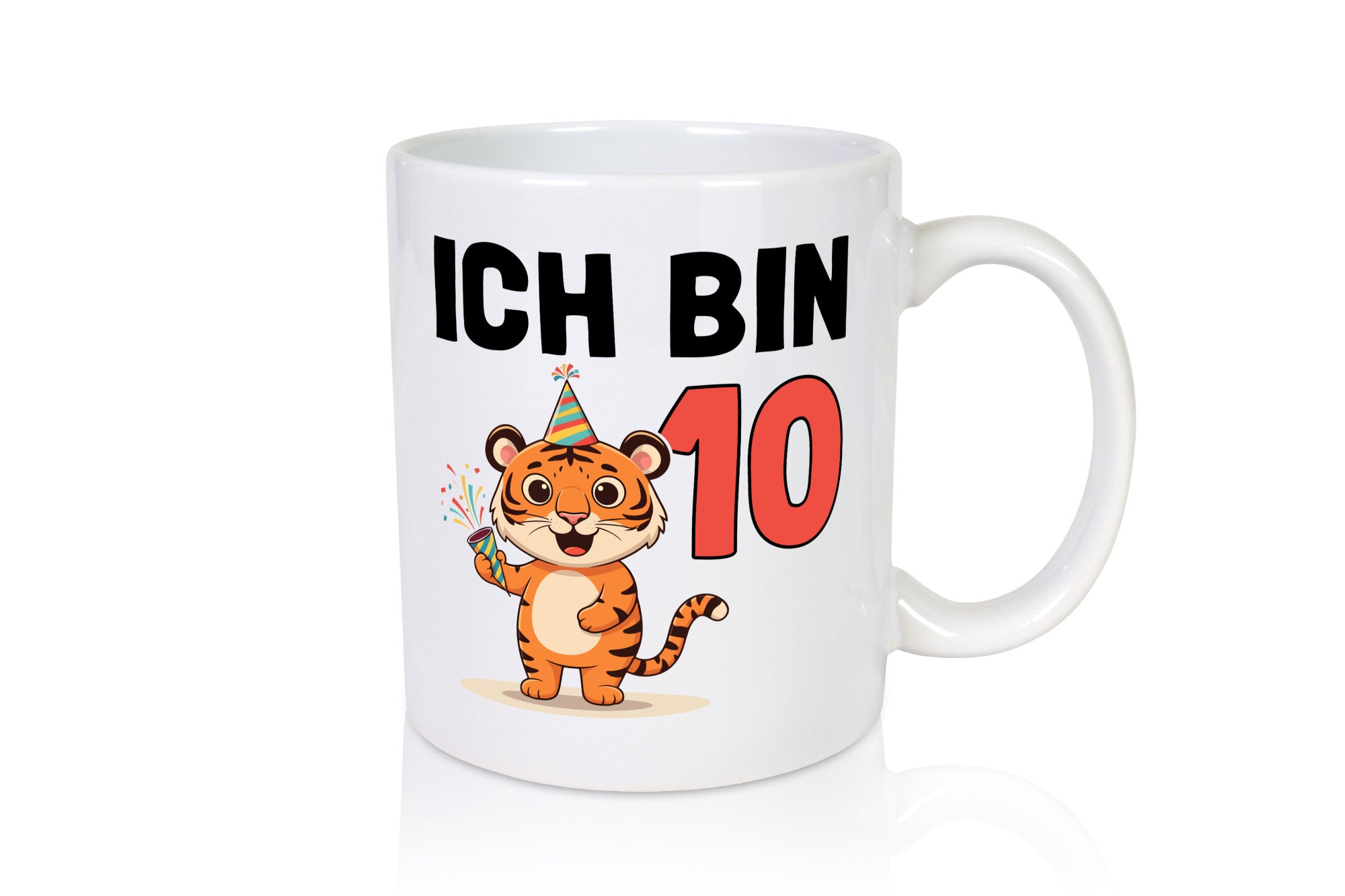 10. Geburtstag | 10 Jahre Tiger Geschenkidee Humor Tasse