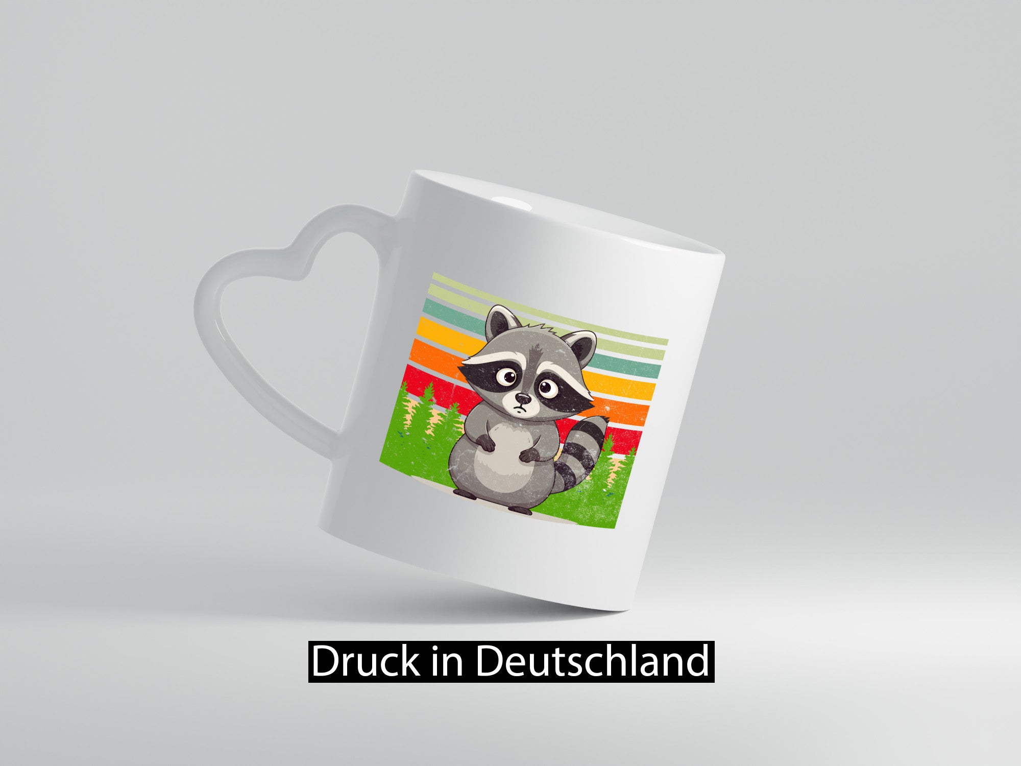 Waschbär | Vintage v2 lustiger Spruch Geschenk Humor Geschenkidee Tasse