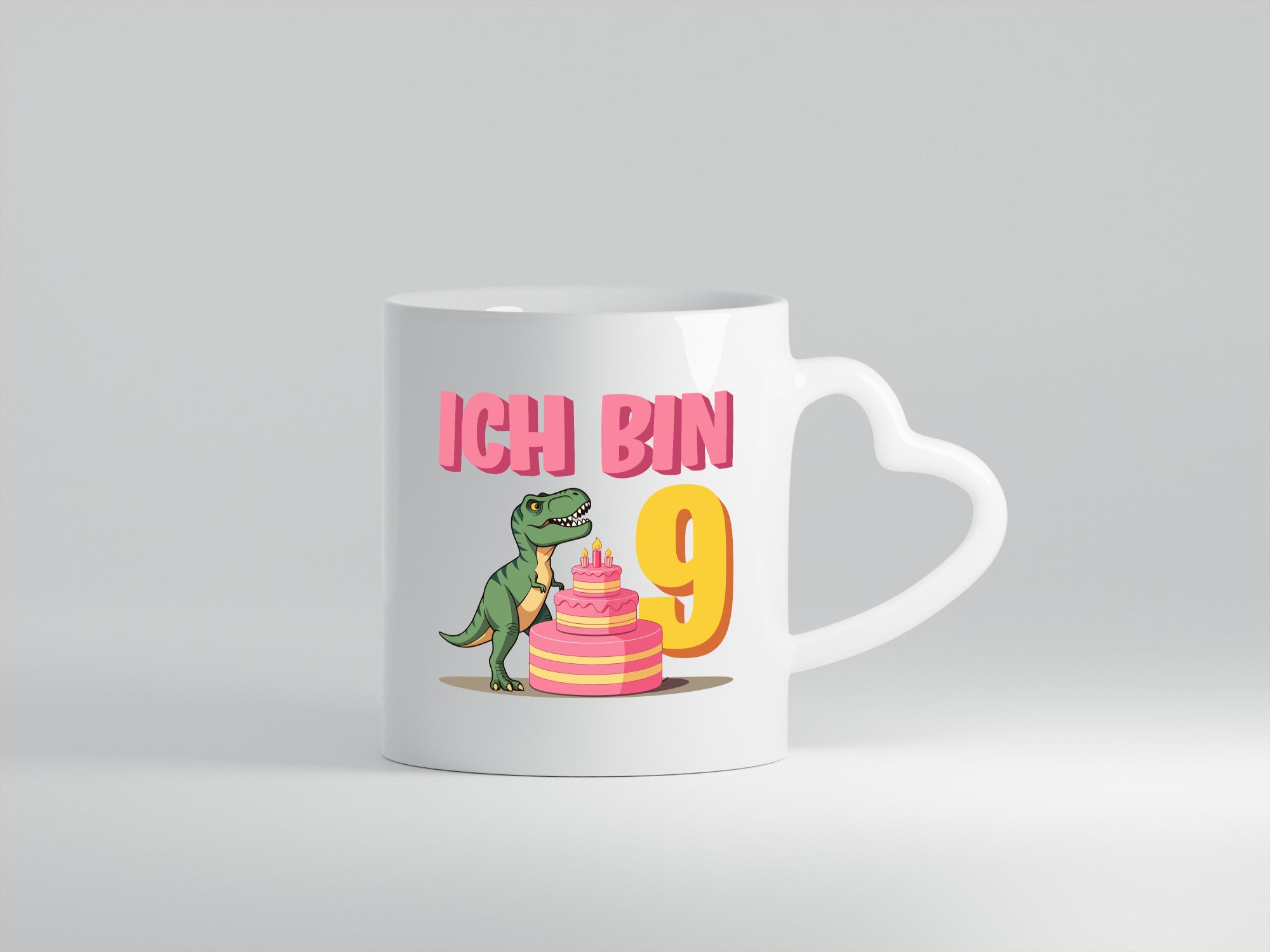 9 Geburtstag | Jahre Dinosaurier mit Kuchen Geschenk Geschenkidee lustiger