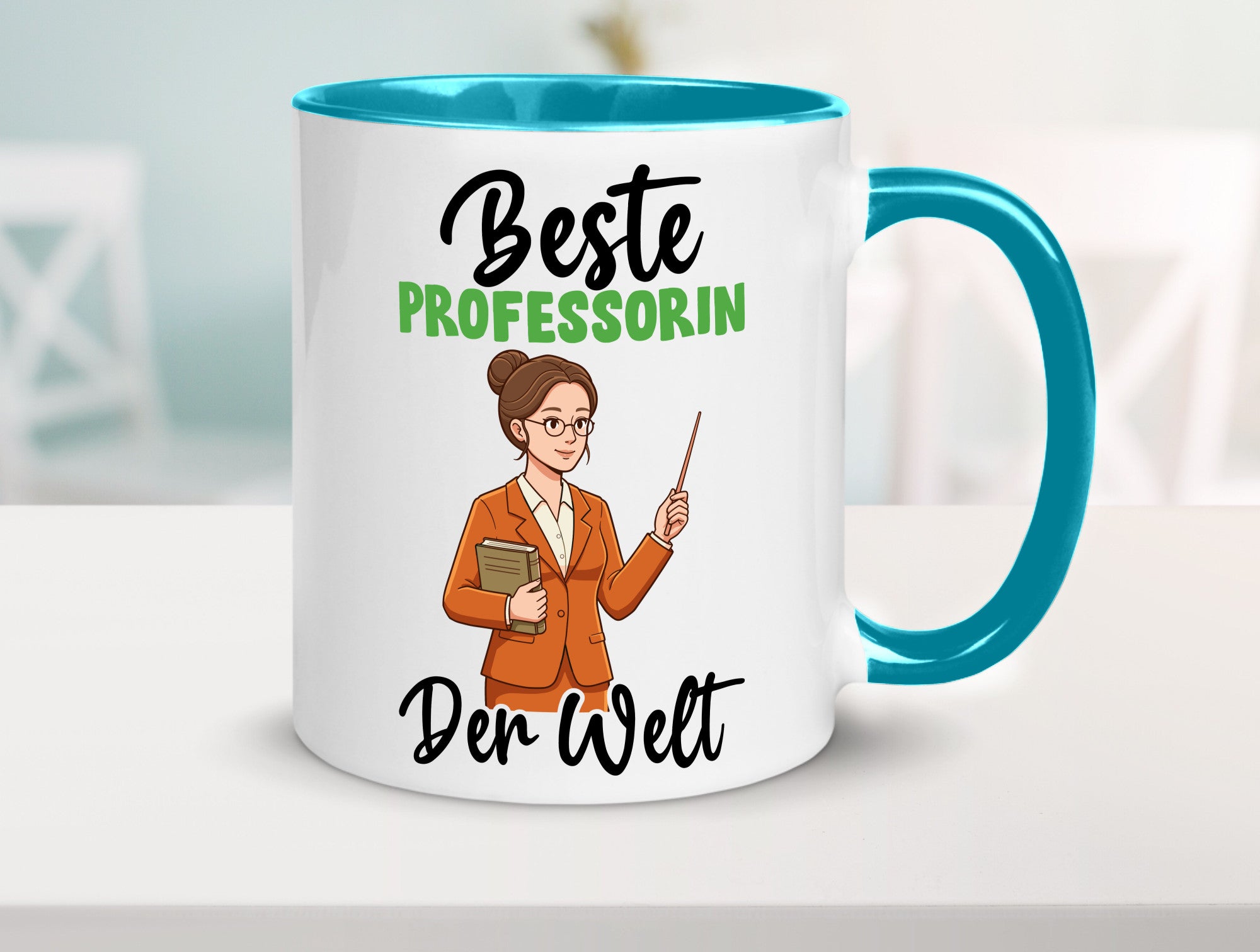 Beste Professorin | Uni Universität v2 Humor Geschenkidee Tasse