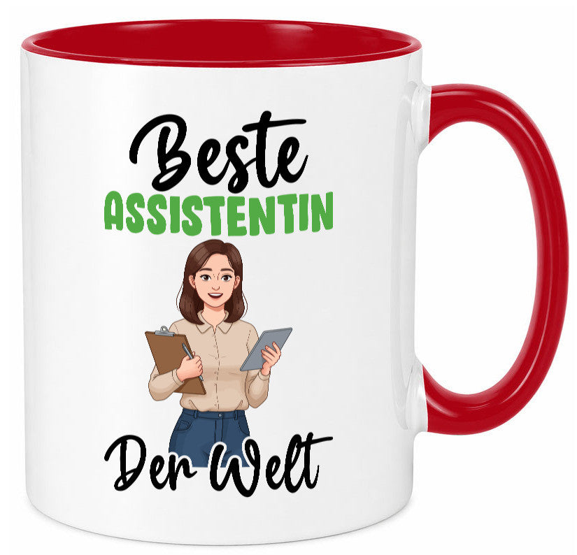 Beste Assistentin | Assistenz Hilfskraft v2 Geschenkidee Humor Tasse