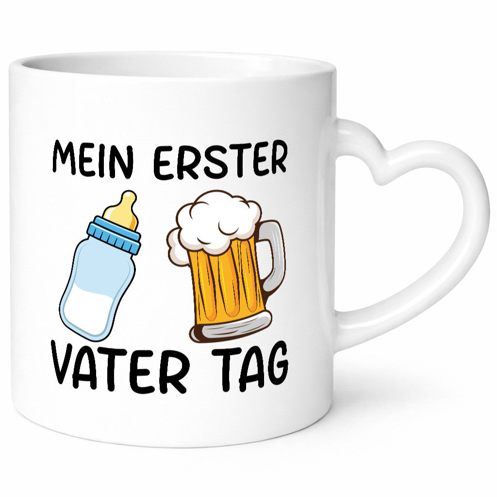 Mein erster Vatertag | Papa und Sohn Humor Familie Geschenkidee Tasse