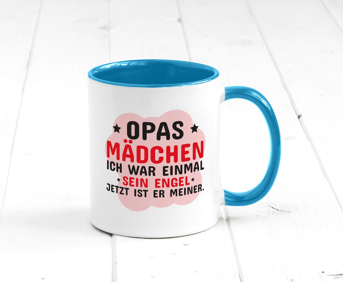 Opas Mädchen | Trauer Tasse Abschied Enkelin lustig Familie Geschenkidee