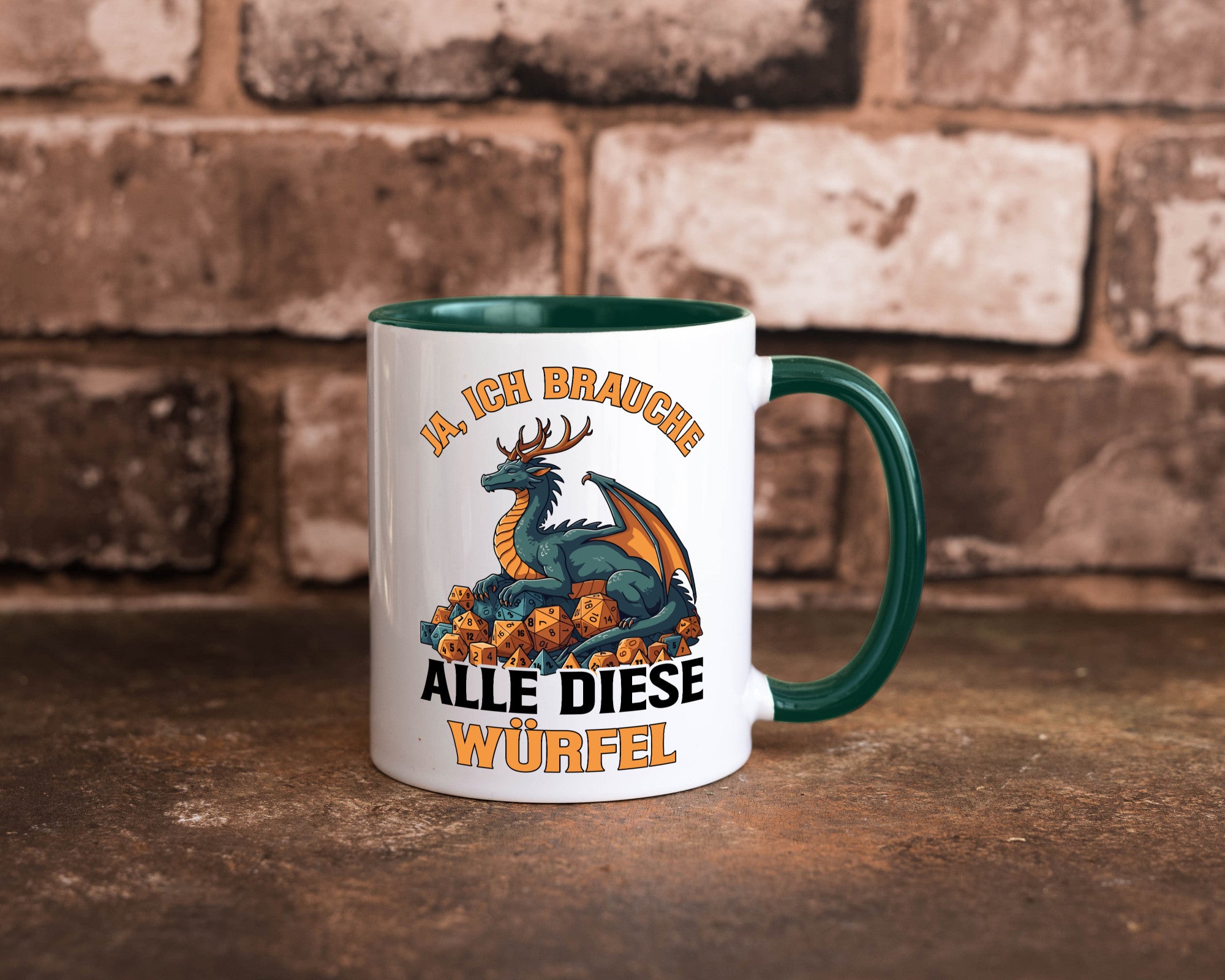 Ja ich brauche alle diese Würfel | Drache Rollenspiel v2 Geschenk Humor